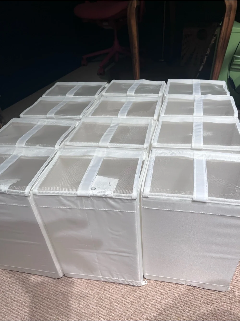 IKEA Shoe Storage Boxes SKUBB in White (set of 15)